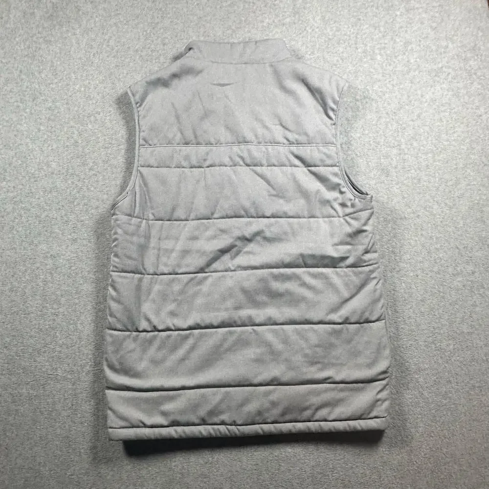 TravisMathew Interlude Puffer Vest Gray Size Small